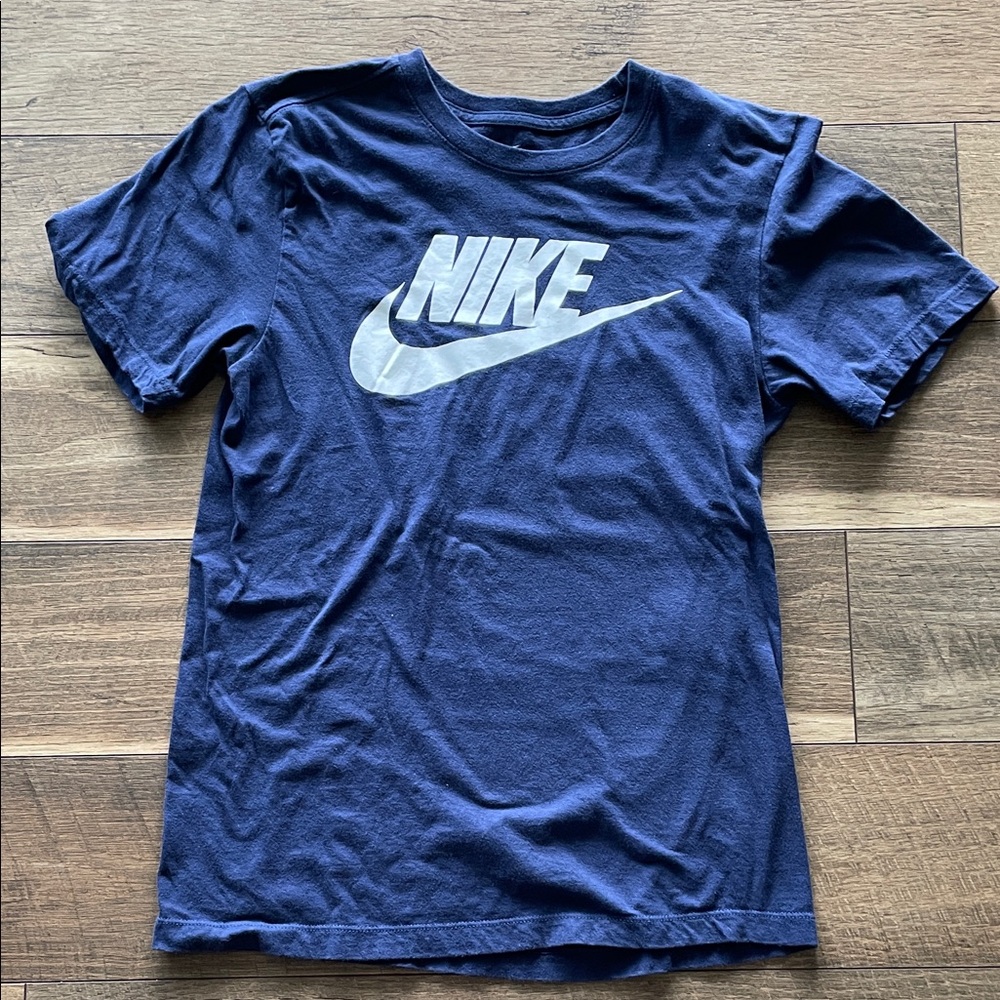 Nike Kids Navy Blue Short Sleeve Tee